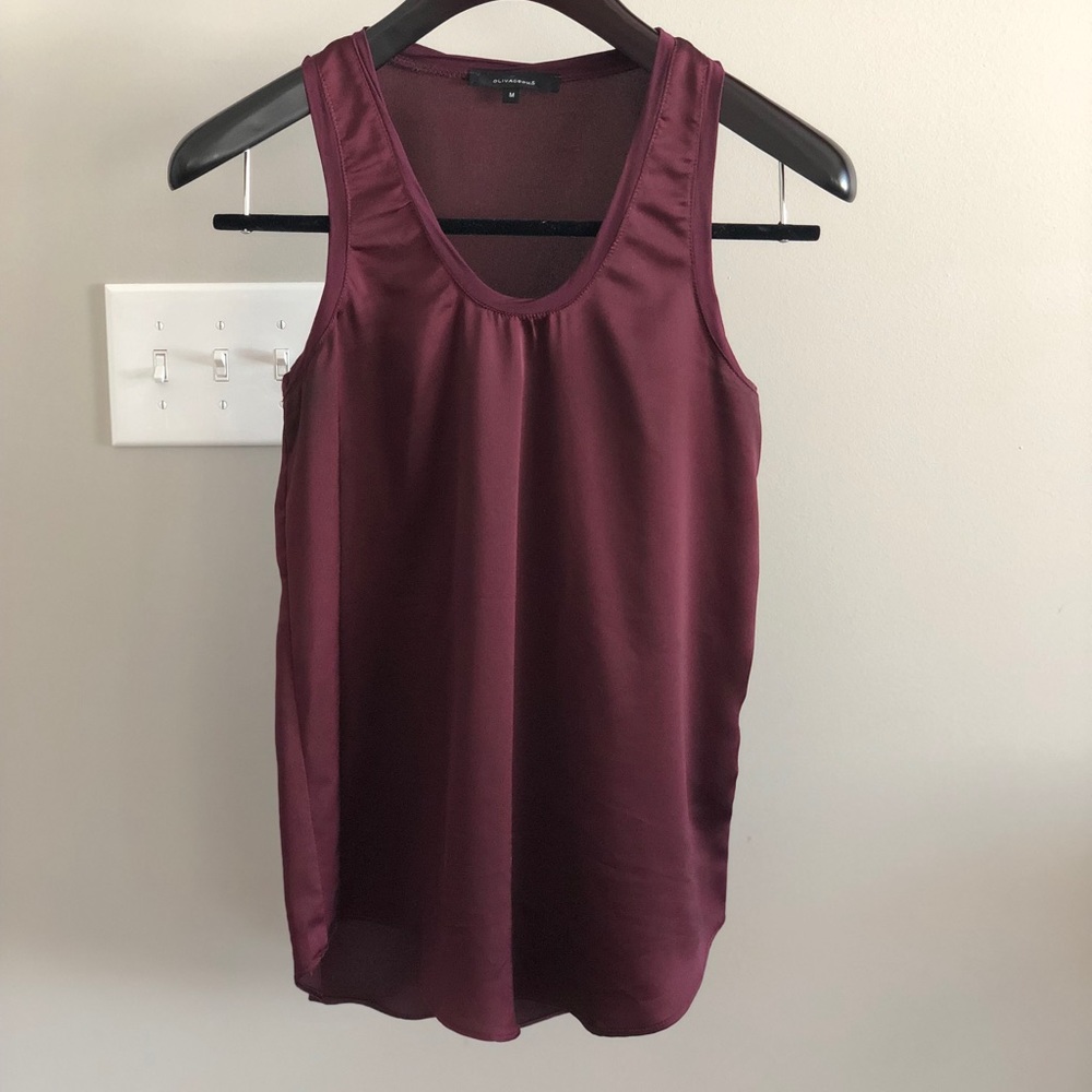 Red wine colored tank from Vici